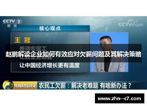 赵鹏解读企业如何有效应对欠薪问题及其解决策略